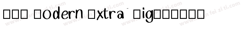 ABC Modern Extra Lig字体转换